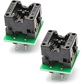 HiLetgo 2pcs SOIC8 SOP8 to DIP8 EZ Programmer Adapter Socket Converter Module with 150mil
