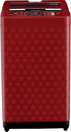 Panasonic 7 kg Fully-Automatic Top Loading Washing Machine (NA-F70H6FRB, Flower Pattern)