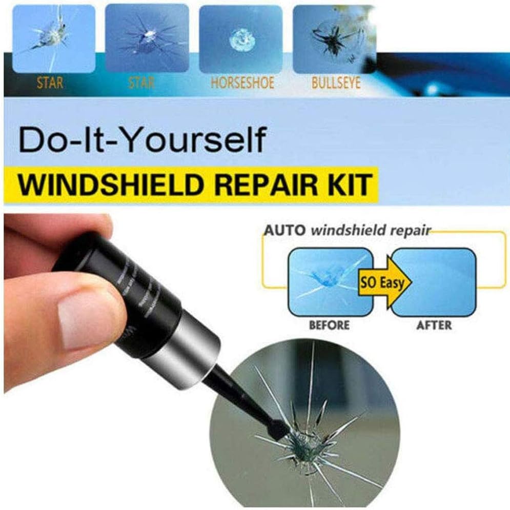 Banma Tech Automotive Glass Nano Repair Fluid Car Window Glass Crack Repair for Car (Black)