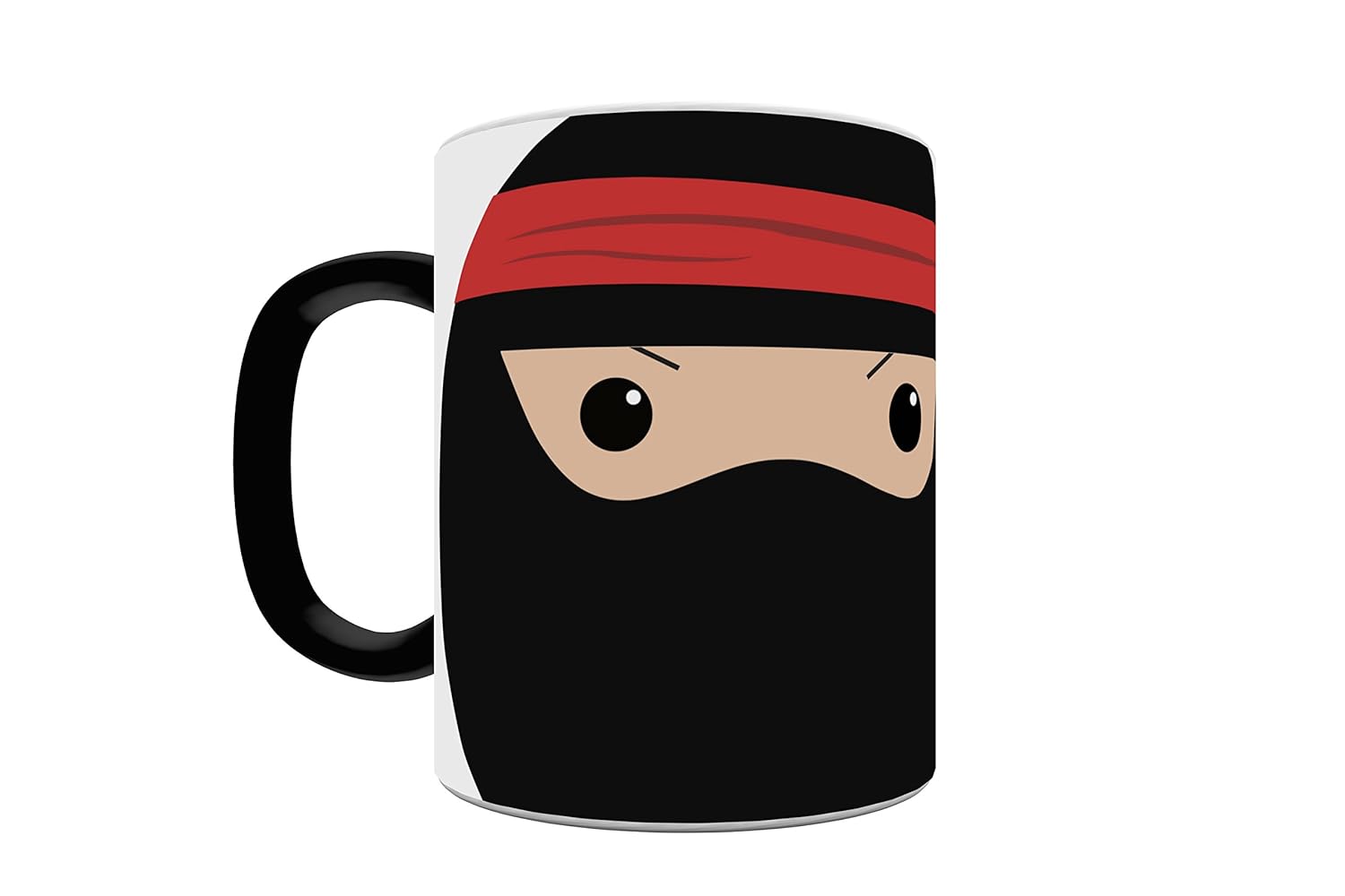 Trend Setters Ninja in Training Heat Activated Morphing Mugs, Black to White