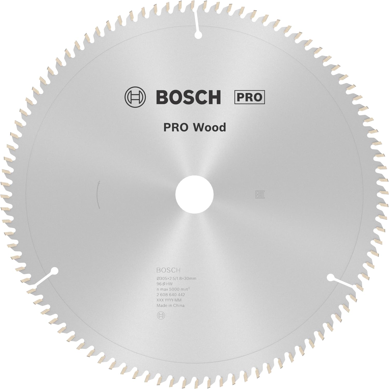 Bosch 1x PRO Wood Circular Saw Blade for Corded Mitre Saws (for Softwood, Hardwood, Ø mm, Professional Accessory Mitre Circular Saw)