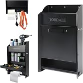 Wall-Mount Work Station Storage Cabinet for Enclosed Trailers | Race Trailer Cabinets, Flip-Out Work Tray, with Paper Towel Rack, Fit for Enclosed Race Trailer, Shop, Garage Storage