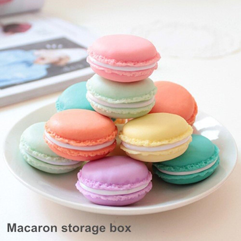 Coolrunner Macaron Case, Mini Macaron Box, Macaron Jewelry Box, Macaron Cute Pill Box, Colorful Macaron Jewelry Storage Box, Shape Storage Box Candy Cute Pill Organizer Case Container(6 PCS): Home & Kitchen