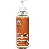 Dr. Natural Castile Liquid Soap - Multi-Use Body Wash, Shampoo and Face Wash - Hydrating Body Soap for Skin, Hair, Pets and Home - Almond - 16 oz