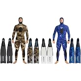 MAKO Spearguns Interchangeable Polymer Freedive Fins with Removable Blades for Spearfishing, Freediving &amp; Snorkeling