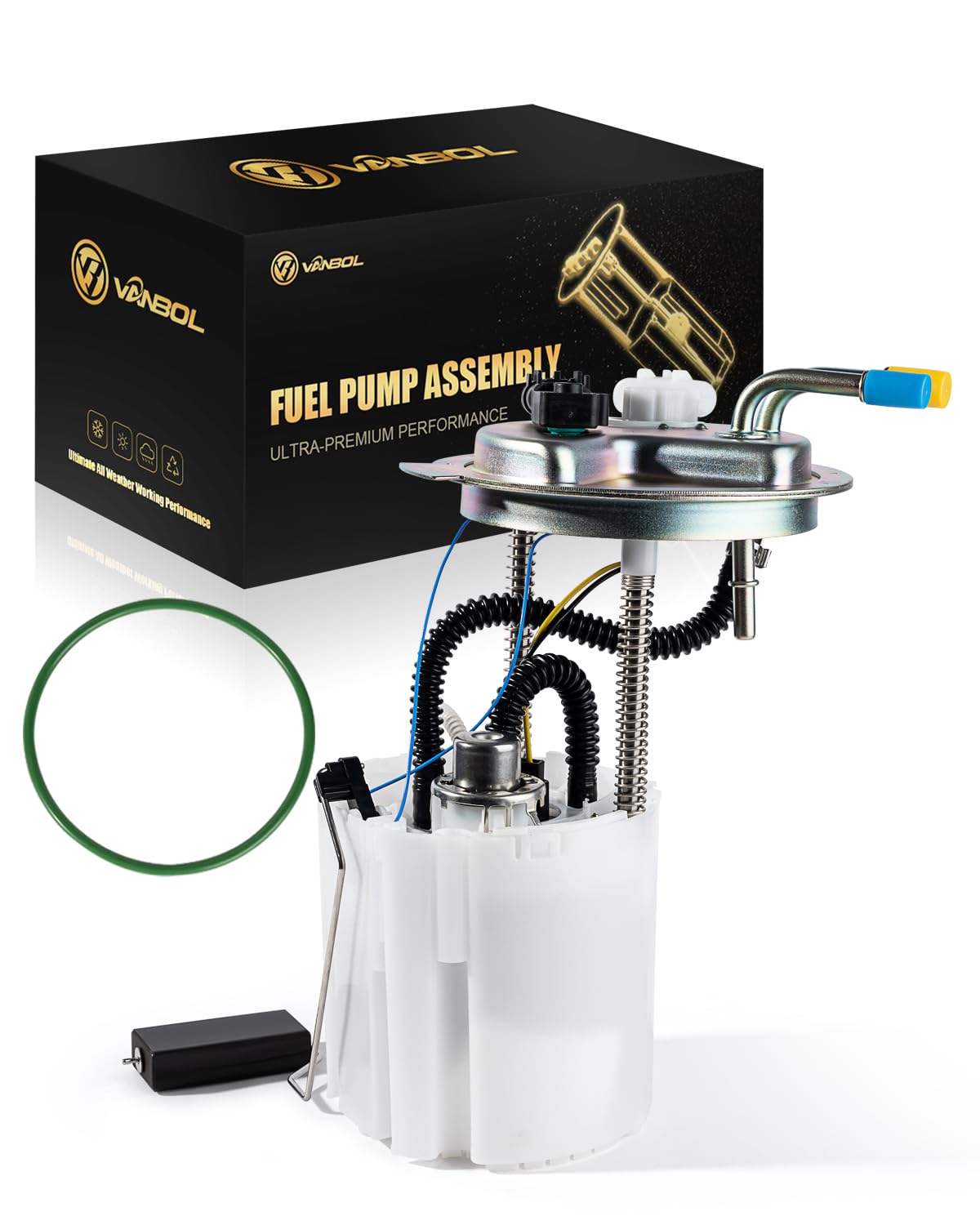 Photo 1 of VANBOL Fuel Pump Module Assembly Compatible with 2008-2014 Chevy Avalanche Suburban 1500 GMC Yukon XL 1500 Cadillac Escalade ESV EXT V8 5.3L 6.2L Replace E3797M VANBOL0163 with Pressure Sensor O-ring