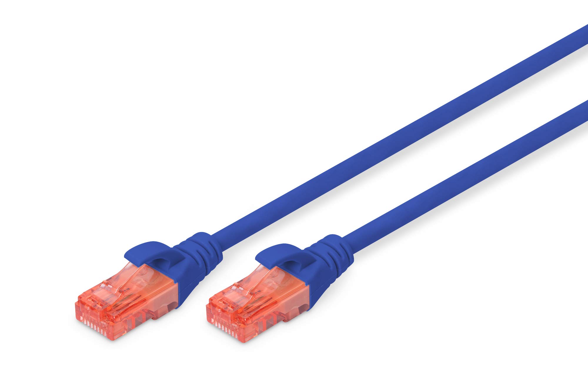 Digitus LAN Cable Cat 6-0.5m - CCA Network Cable with RJ45 - U/UTP Unshielded - 1 Gbps - Compatible with Cat6 and Cat6A - Blue