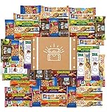 Snack Chest Healthy Bars & Nuts Care Package Variety Pack Bulk Sampler Includes Kashi, Fiber One, Quaker, Fig Bars, Nature Valley, Planters & More (60 Count)