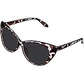 Fuisetaea Outdoor Cat Eye Distance Polarized Myopia Sunglasses Womens Driving Polarized Gray Nearsighted Glasses