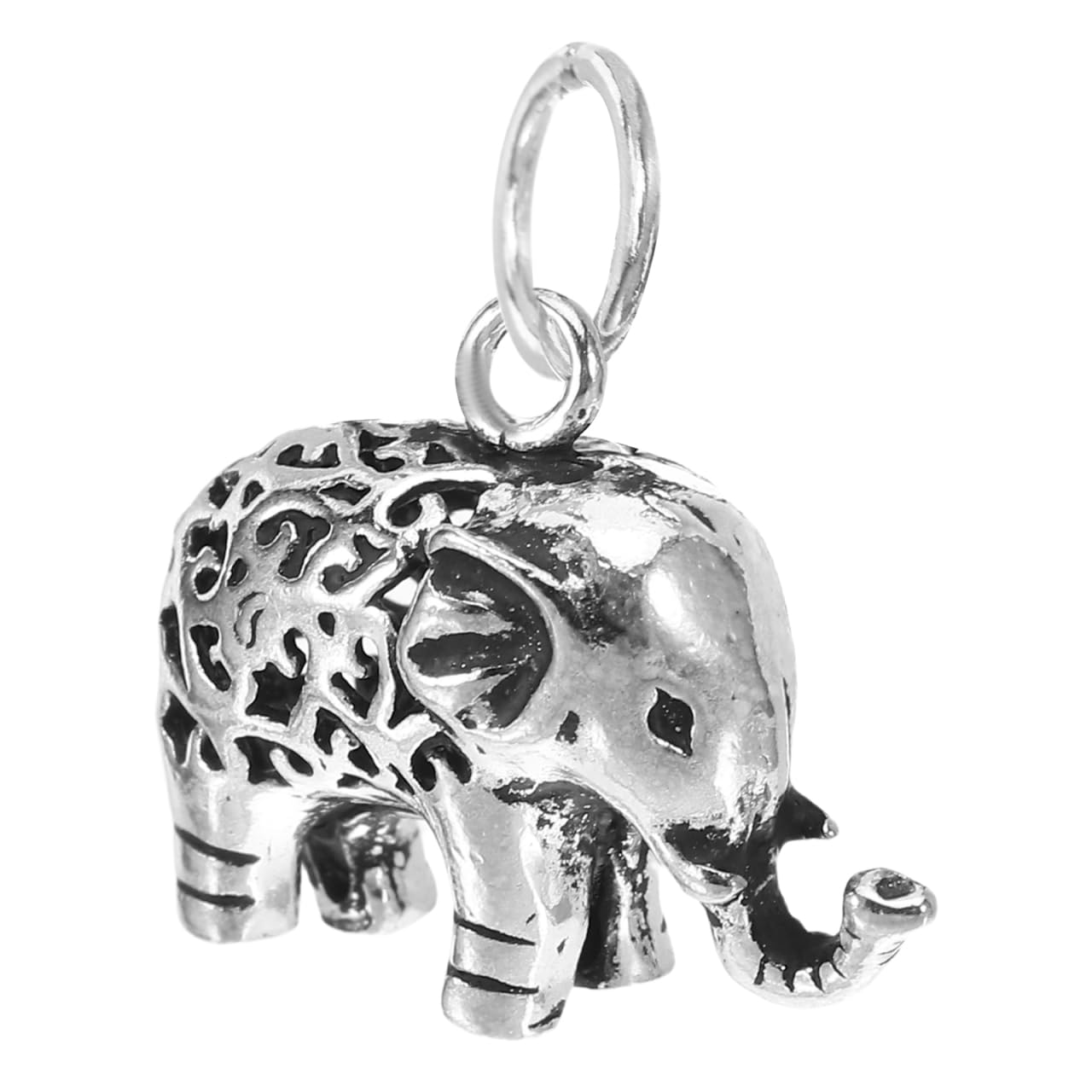 HEALLILY Elephant Pendant 925 Silver Sterling Charms DIY Jewelry Making Accessories for Earrings Bracelet Necklace