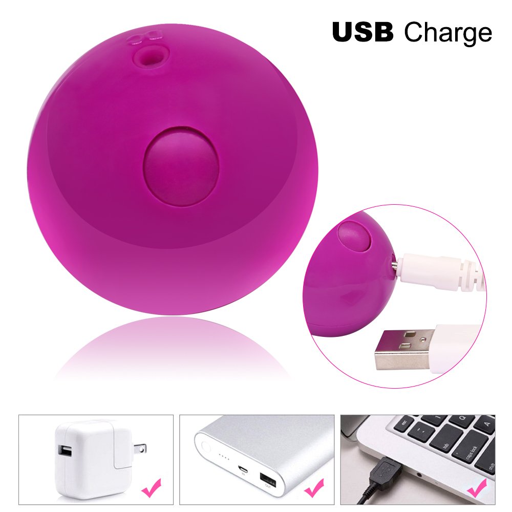 2 IN 1 Liebeskugeln Beckenboden Training mit Vibration, Attraktives Kegel Ball(Ø 34 mm) mit Super Flex-Silikon & Schwingkern für Genuß und Training,Herausnehmbar