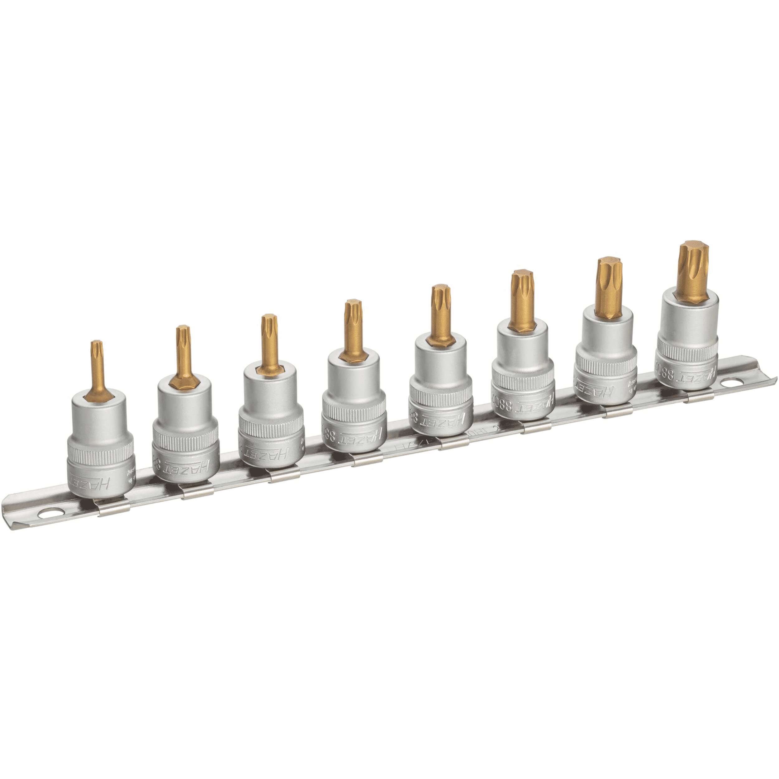 HAZET 8802T/8H 240 mm Torx Profile Socket Set - CVD-Tin Coated