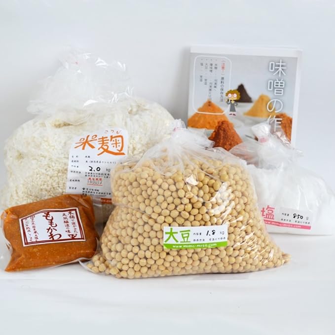 Amazon 味噌手作りセット 通常版 7kg用 樽なし 百川味噌 味噌 通販