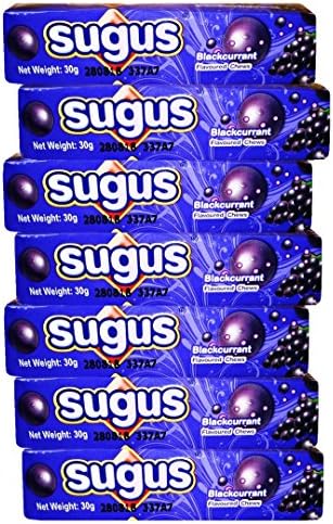 Sugus Chewable Candy Blackcurrant 30g x 7 Sticks
