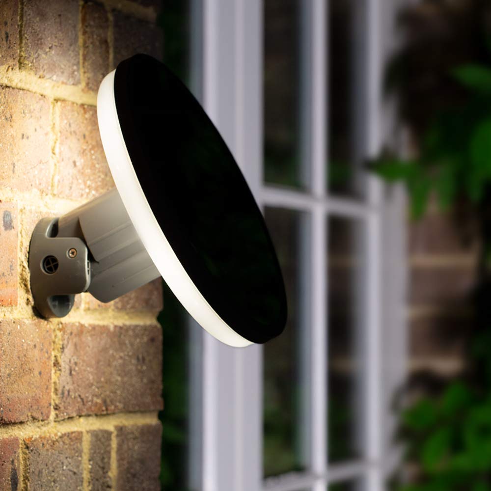 SolarCentre Halo Remote Controlled Solar Powered Outdoor Wall Light Warm White Multi, HASWL