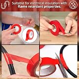 Mercury 20 Metre Electrical Insulation Tape White PVC Adhesive BS Approved view 5