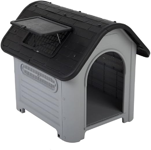 Zooplus Small Hard Plastic Outdoor Dog Kennel Amazon.co.uk Pet Supplies