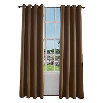 Amazon Com Sinogem Grommet Top Energy Efficient Brown Blackout