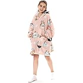 SENVINI Oversized Wearable Blanket, Big Hooded Blanket Sweater, Hideout Hoodie for Women Teen Girl Sister Gifts