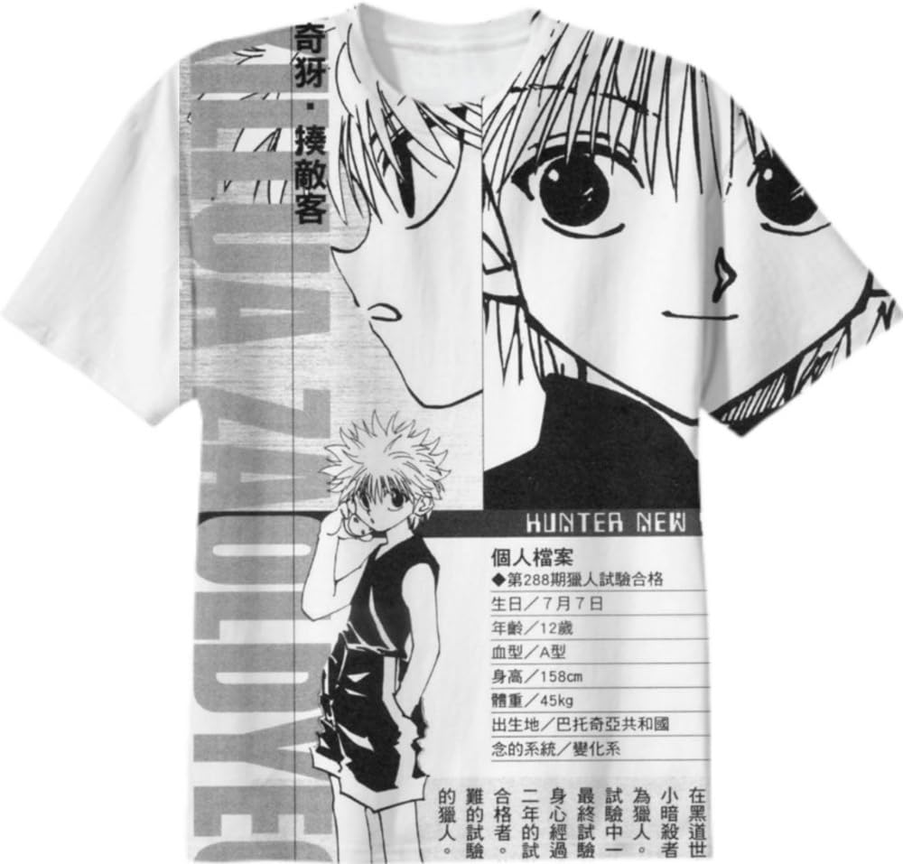 Print All Over Me Killua Zoldyck T Shirt