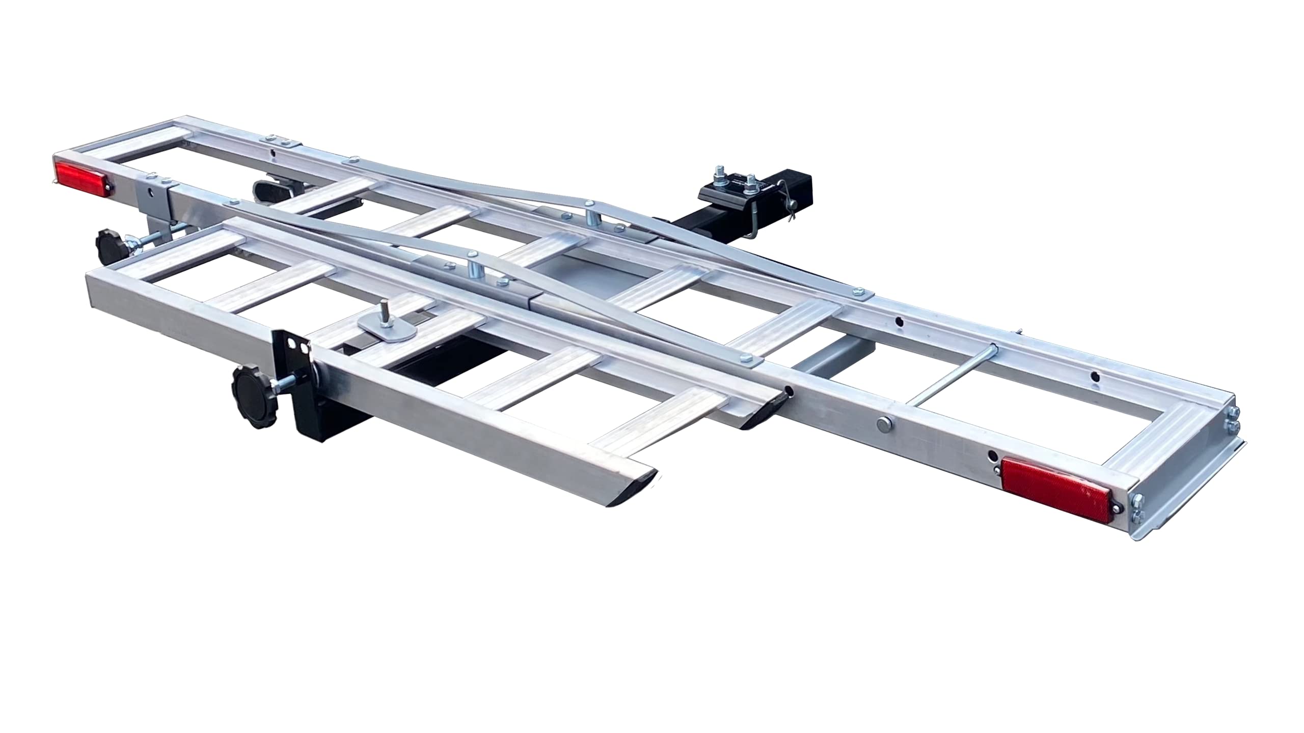 Photo 1 of ** USED** MaxxHaul 50711 Aluminum Motorcycle Carrier – Hitch Mount Dirt Bike Rack with Loading Ramp, 400 lb Capacity, Fits 2” Hitch Receiver, Lightweight & Rust-Resistant