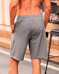 SILKWORLD Mens Swim Trunks with Compression Liner