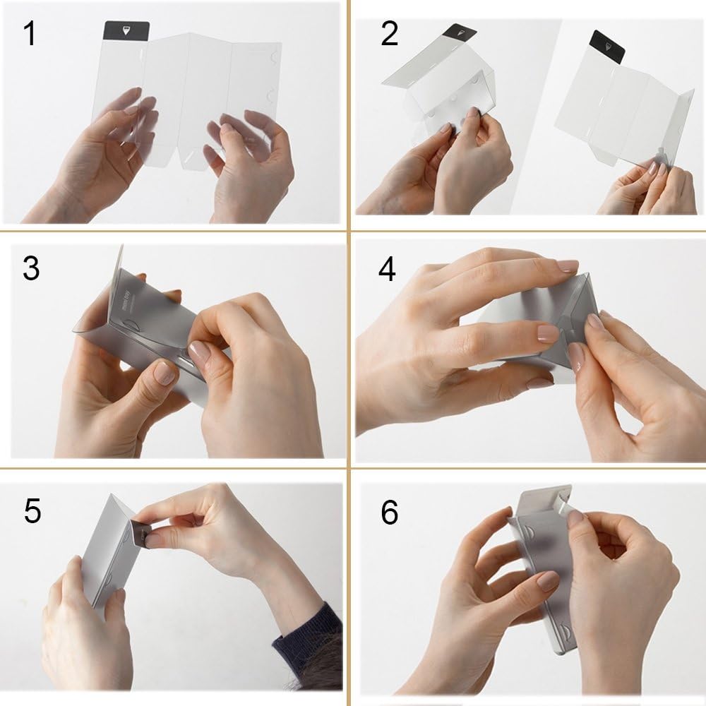 Goblin's Treasures Creative DIY Screen Pen Pencil Holders Desktop Accessories Bags Desk Organizers Containers Storage Bags-3 Pack (White Trapezoid) : Office Products
