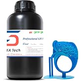 Siraya Tech Cast 3D Printer Castable Resin for Jewelry, True Blue, 1kg | Easier to Burn and Print, Clean Burnout, Smooth Surface, High Resolution, 405nm UV, for Making Jewelries and Metal Parts