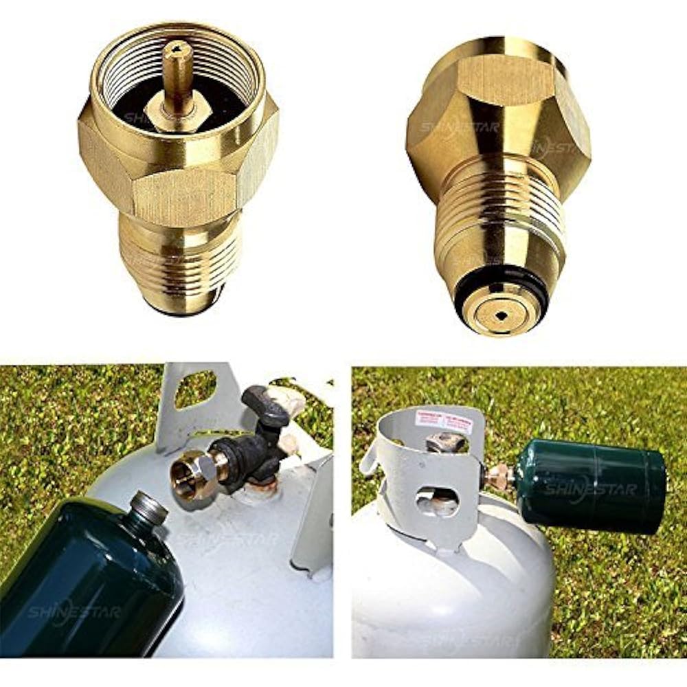 Propane Tank Refill Adapter Canister Filler Cylinder Lp Gas 1 Lb Brass Valve New eBay