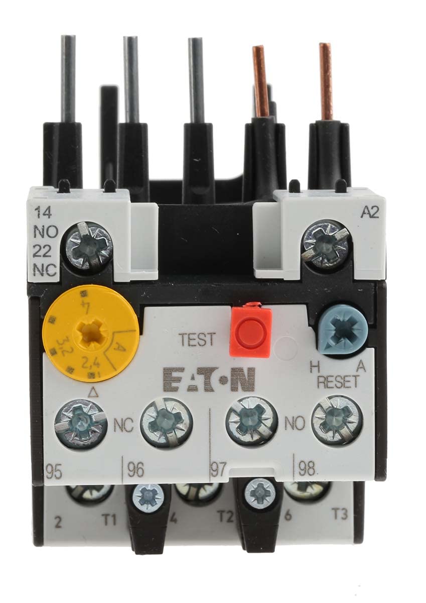 Eaton 278438 Motor Protection Relay 2.4 A, 1 closer + 1 opener