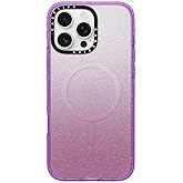 CASETiFY Impact iPhone 16 Pro Max Case [4X Military Grade Drop Tested / 8.2ft Drop Protection/Compatible with Magsafe] - Glitter Purple