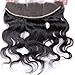 Youth Beauty® Brazilian Virgin Human Hair Body Wave Free Part Lace Frontal Closure Bleached Knots 13