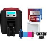 Bodno Magicard 400X Dual Sided ID Card Printer &amp; Complete Supplies Package ID Software - Bronze Edition