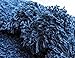Unique Loom Solo Solid Shag Collection Modern Plush Navy Blue Rectangle (3' x 5')