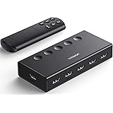 UGREEN HDMI Switch 5 in 1 Out 4K@60Hz, HDMI Splitter with Remote 5 Port HDMI Switcher Selector Support 3D CEC HDR HDCP2.2 Com