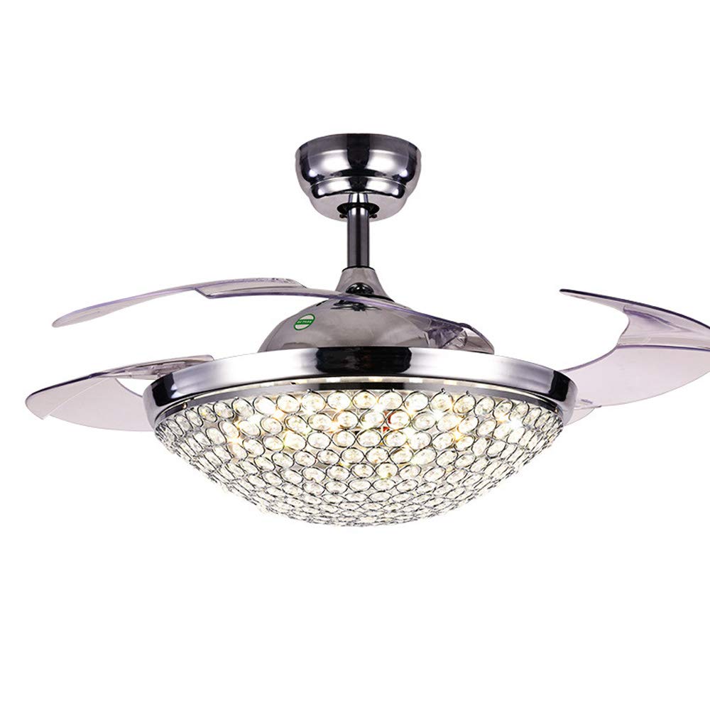 Modern Reverse 6 Gear Speed Chandelier Retractable Ceiling Fan