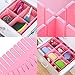 Koogel 8Pcs Drawer Dividers Adjustable,12.6 Inch Drawer Storage Organizer Adjustable Drawer Storage Organizer for Underwear Socks Belt Office Supplies