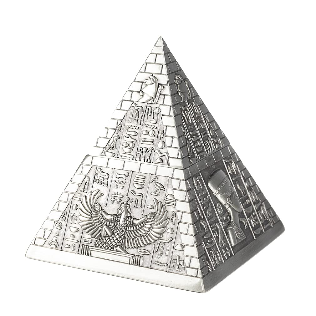 Lachineuse Egyptian Pyramid Decorative Box, Decorative Hanging Pyramid, Pyramid Box, 3028634031, Alloy Steel, Christmas, Ancient Egyptian