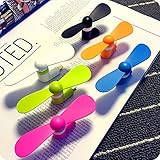 Keklle 8 Pin Lighting Fan, 6-Pack Mobile Phone Portable Mini Dock Cool Cooler Rotating Fan for iPhone 7/7 Plus/6/6 Plus/iPhone 5/5S and iPad 8 Pin Series(6-Pack)