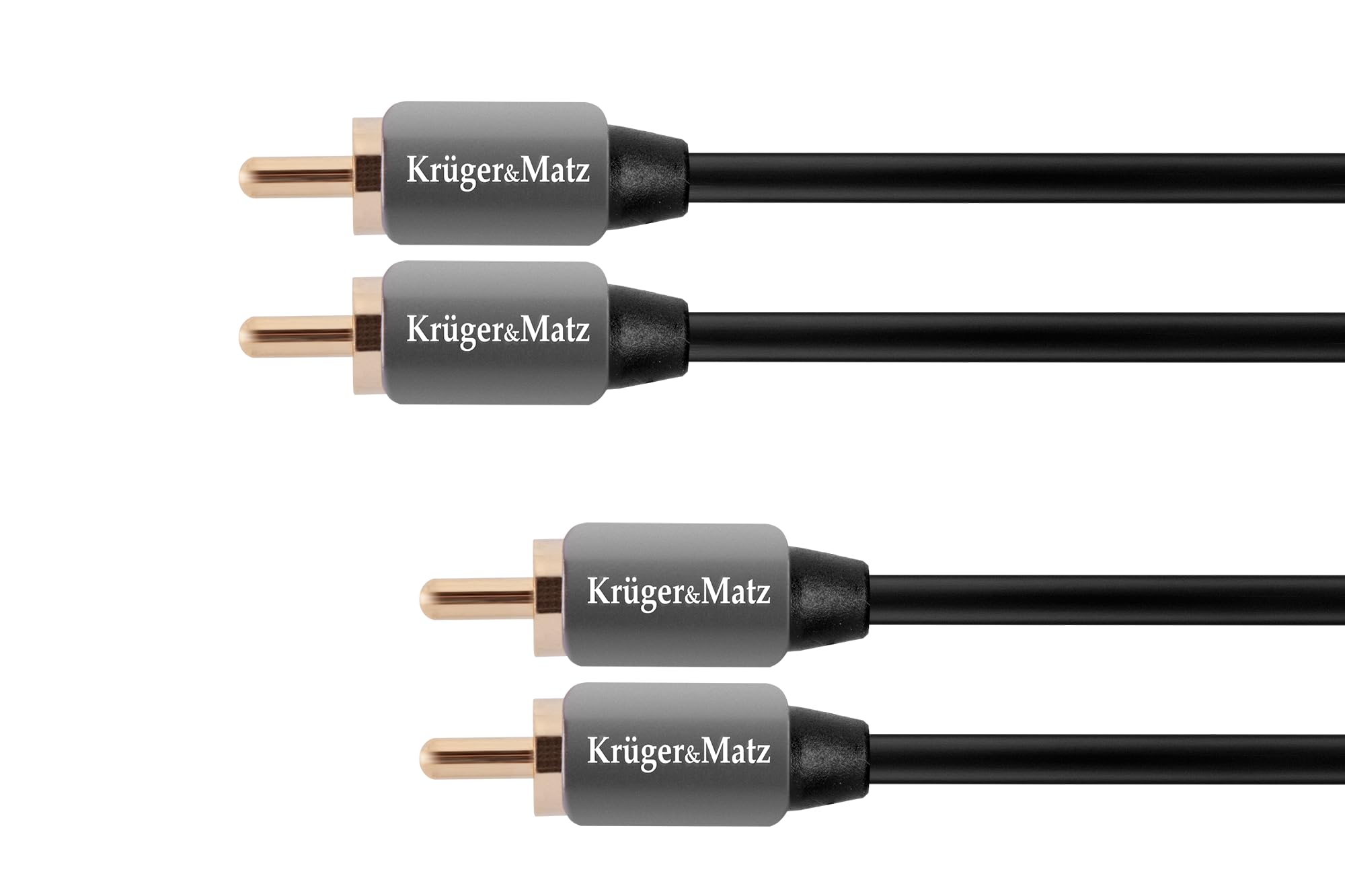 Krüger&Matz KM0303 2RCA to 2RCA Cable Digital RCA Audio Stereo 0.5 m
