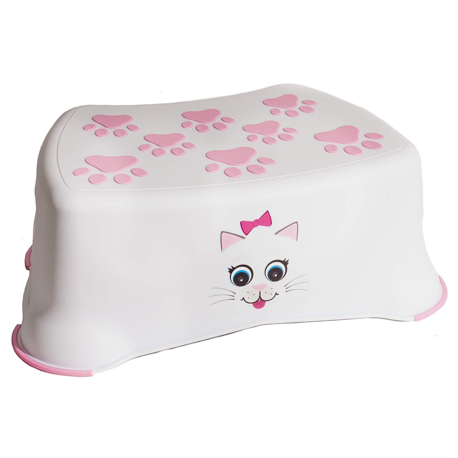 My Little Step Stool - Cat Step Stool for Toddlers, Anti-Slip Toilet Training Step for Kids to Reach The Toilet and Sink