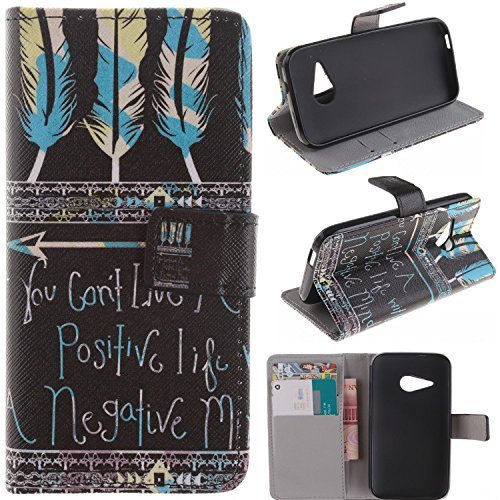 M8 mini Case HTC One Remix wallet Flip Case, HTC One M8 Mini Kickstand Case,Tribe-Tiger Stylish Dandelion Witness Love Series Wallet PU Leather Flip Cover Case,[Stand Built-In Card Slots Feature] Flip Folio Case Cover for for HTC One Remix(Black Feather)
