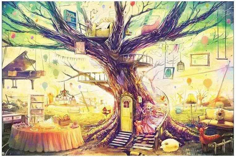 Wooden Puzzle 1000 Pieces Adult Puzzle Decompression Children's Toys Anime Landscape Painting