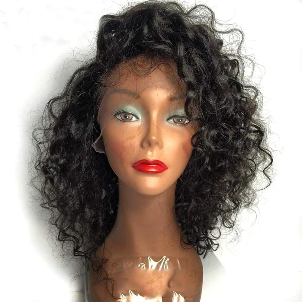 Axin Moon Hair 280% Density 360 Lace Frontal Wig Curly Human Hair Brazilian Remy Hair Wigs Pre Plucked With Baby Hair