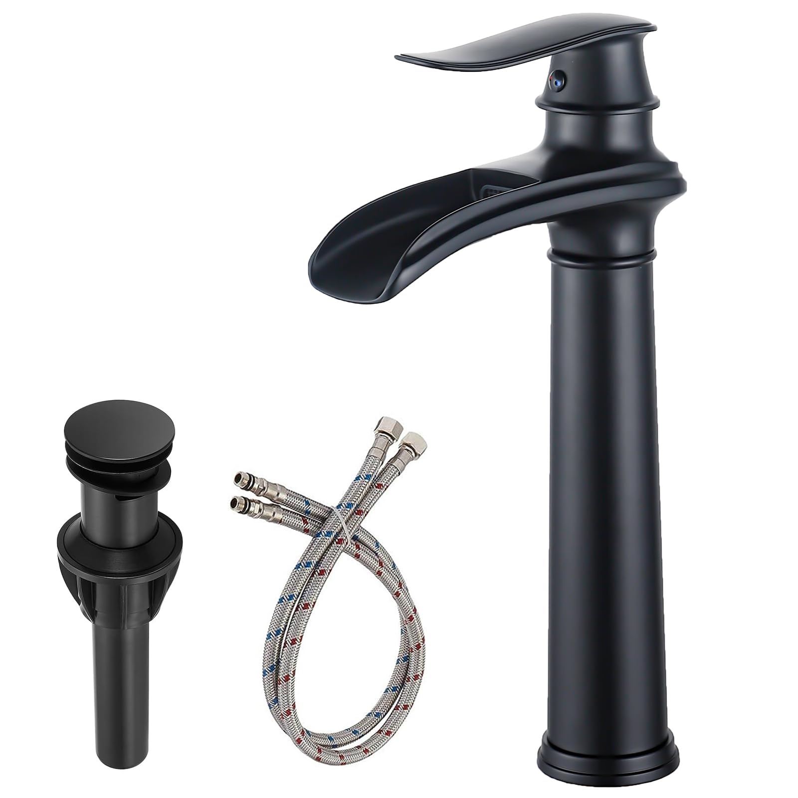 RUITHOE Bathroom Vessel Sink Faucet, Black