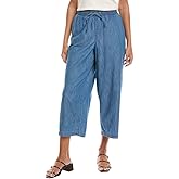 NYDJ Womens Petite Jayne Pull-on Wide Leg Ankle Pants