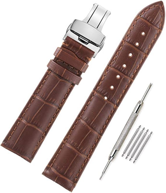 Amazon Nywing 時計ベルト 本革ベルト 12mm 24mm 時計バンド 防水 ｄバックル尾錠 レザー 腕時計ベルト鰐皮紋様 観音開き尾錠 Tissotベルト Seikoベルト Omegaベルト 工具付き 時計バンド 腕時計 通販