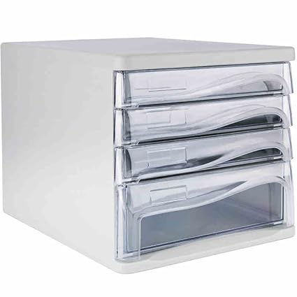 Plastic Storage Drawers Desk Storage Unit Organizer File Cabinet