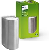 Philips Nightingale Outdoor Wall Light IP44 Aluminium E27 Bulb Sold Separately