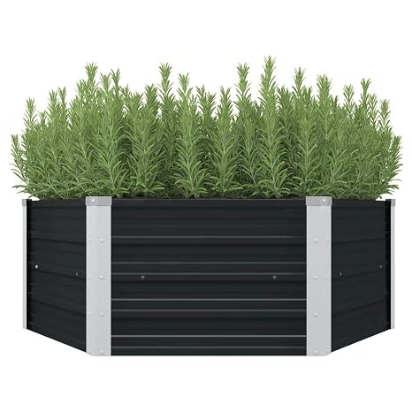 vidaXL - Jardinera Alta para jardín, Jardinera, semillero ...